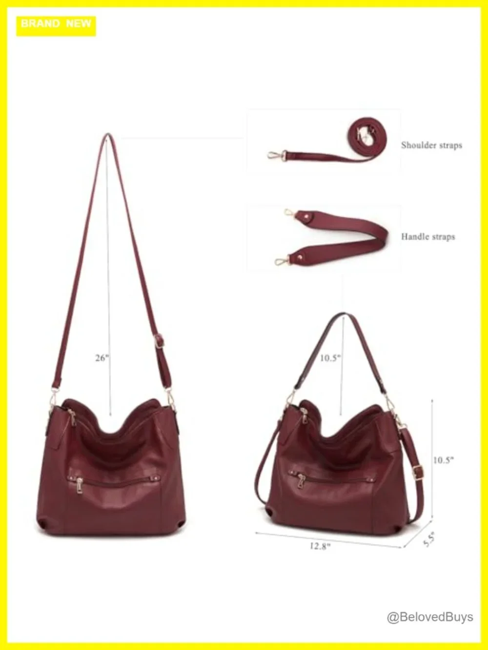 Large Crossbody Bag Set with Shoulder Bag Tote Hobo Purses and Wallet Set for